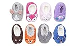 Gripeeze Toddlers and Kids Fun Animal Booties Slippers Fox, Bear, Beaver, Owl, Raccoon, Penguin, Polar Bear and Rabbit