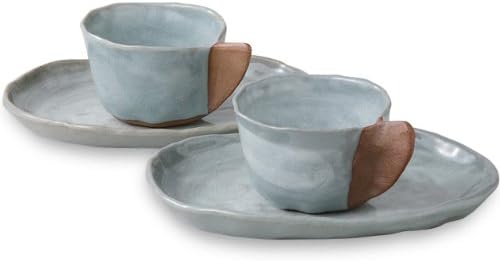 Feeling glaze ease hermitage pair coffee bowl dish ama-704447 to settle porcelain (japan import)