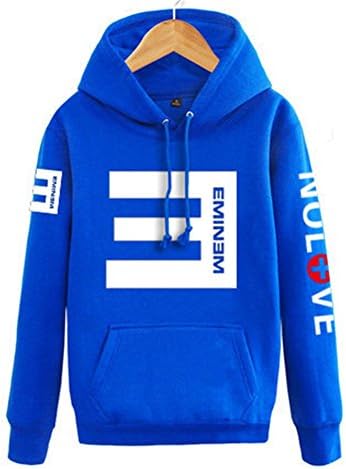 Sunshy New Hot Eminem Hip Hop Sweater Hoodie Hoody Jacket Coat Tops(Blue,XXL)