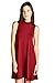 Women's Mock Neck Sleeveless Casual Tank Mini Dress
