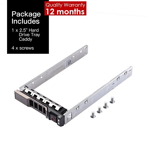 2.5" SAS SATA Hard Drive Tray HDD Caddy for Dell G176J PowerEdge R610 T610 R620 R710 T710 R720 R815 R820 Series Servers with 4 Mounting Screws by Mveohos