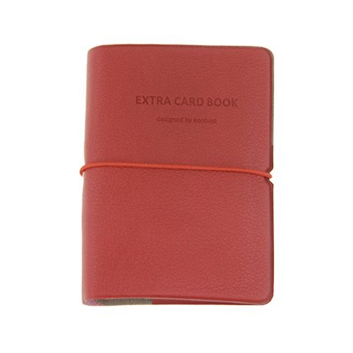 Business Credit Card Holder Case Wallet Purse Men Women PU Leather Practical Card Carry-on Bag Extra Card Book for 30 Cards with Index Cards for Easily Search