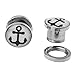 Anchor Plugs Stainless Steel Screw Fit Double Flare Anchor Plugs 8G-00G (2 Pieces)
