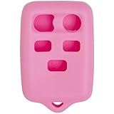 Keyless2Go New Silicone Cover Protective Case for 5 Button Remote Key Fob with FCC CWTWB1U511 - Pink