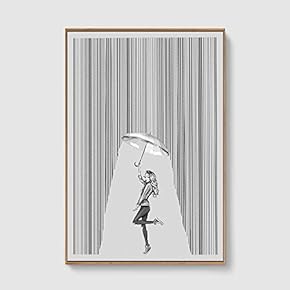 Framed Canvas Home Artwork Decoration Lines Art Canvas Wall Art for Living Room, Bedroom - 16x24 inches