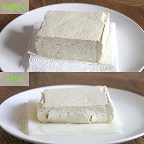 Yilador Tofu Press, Easily Removes Water from Tofu, The Ultimate Tofu Press Built-in Drainage to Avoid Messes, Simple and Effective - Premium Three-Layer Design, Safe for Dishwasher