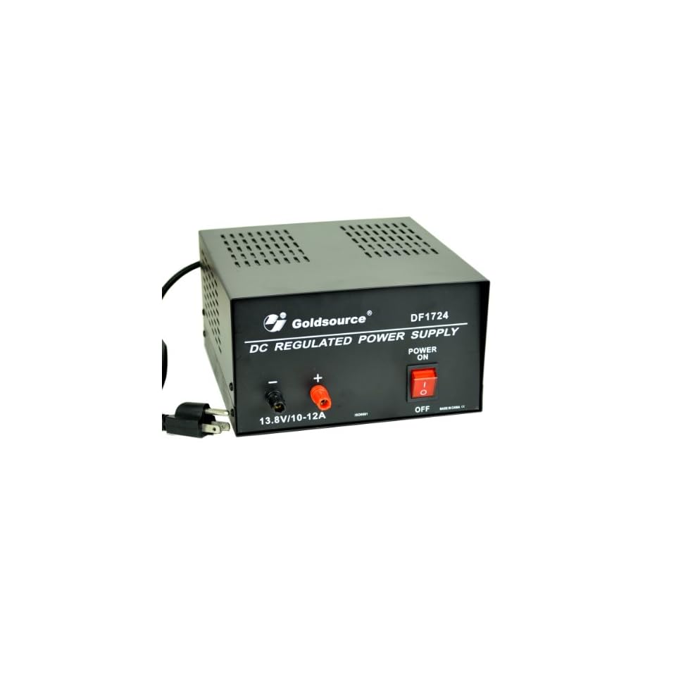 Goldsource® DF 1724 DC Regulated 13.8 Volt / 10 Amp Linear Power Supply