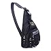 INNTURT Nylon Sling Bag Small Backpack Crossbody Shoulder Bag Sling Pack Black