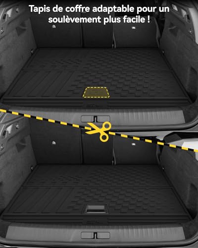 3W Peugeot 3008 III 2024-2025 2026 (NOT ELECTRIC/EV) Easy To Clean All Weather Floor Mats in Thorex Non-Slip Waterproof Car Boot Mat for 3008 Phase 3