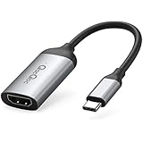 QacQoc GM40B USB C to HDMI Adapter 4K USB Type C to HDMI Digital Adapter for Samsung Galaxy S8/S8 Plus , 2016 MacBook Pro (SpaceGray)