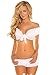 Daisy Corsets Women's Peasant Top, White, One Size