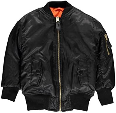Swiss Cross Baby Boys' "Classic Mode" Reversible Flight Jacket - black, 18