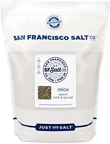Relaxing Lavender Epsom Bath Salts – 20 lb. Bulk Bag by San Francisco Salt Company
