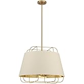 Eurofase Tura 6 Light Large Pendant with Brass Finish