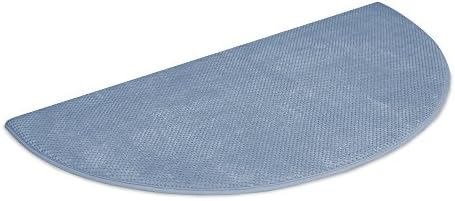BioPEDIC Memory Foam Bath and Kitchen Non-Slip Anti-Microbial Mat, Half Circle, True Blue