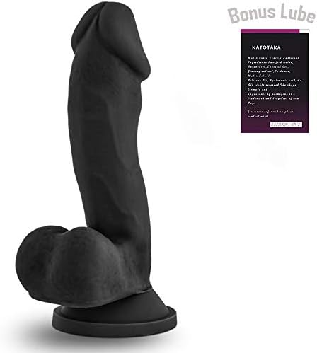 NewLife Toy K0182 6" Black Realistic Waterproof Medical Grade Silica Gel Plug Ďǐld'o