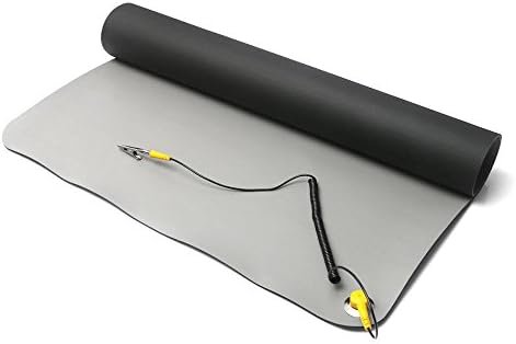 Teseko 27.56 x 19.69 Inch Desktop Anti-Static Mat,Ground Wire and ESD Wrist For Electronics Repair.