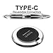 Fast Wireless Charger [ With Type C cable ],Yootech [Type C Port] Fast Charge QI Wireless charging pad for Galaxy S8,S8 Plus,S7 Edge,S7,Note 5[Adaptive Not Include][Sleep-friendly]