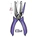McGill 2-Inch Reach Punchline, 1/4 Inch Ribbon Stitch Hole Punch, Chrome/Purple (MCG53901C)