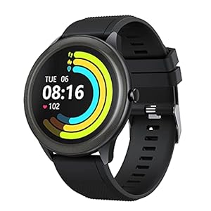 Vigorun Smart Watch, 1.28" Full Touch Screen Smartwatch for Men Women, IP68 Waterproof Fitness Tracker with Swimming 10 Sports Modes 24H Heart Rate Monitor Sleep Tracker Pedometer (Black)