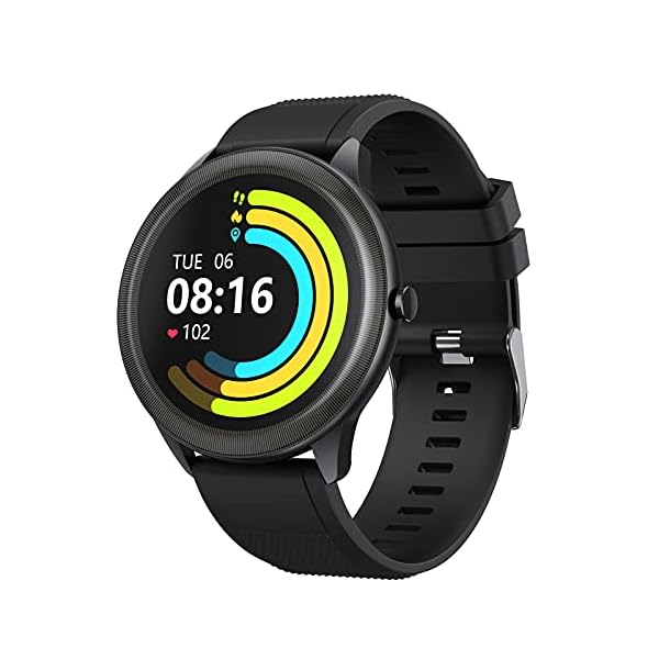 Vigorun-Smart-Watch-128-Full-Touch-Screen-Smartwatch-for-Men-Women-IP68-Waterproof-Fitness-Tracker-with-Swimming-10-Sports-Modes-24H-Heart-Rate-Monitor-Sleep-Tracker-Pedometer-Black Vigorun Smart Watch, 1.28" Full Touch Screen Smartwatch for Men Women, IP68 Waterproof Fitness Tracker with Swimming 10 Sports Modes 24H Heart Rate Monitor Sleep Tracker Pedometer (Black)