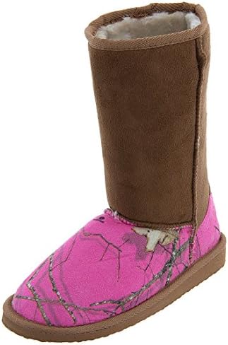 Mossy Oak Women's Dark Pink Camo Bootie Slippers L/9-10