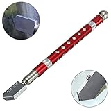 Diamond Tip Self-Lubricating Oil Feed Tipped Anti-slip Handle Glass Cutter Tool
