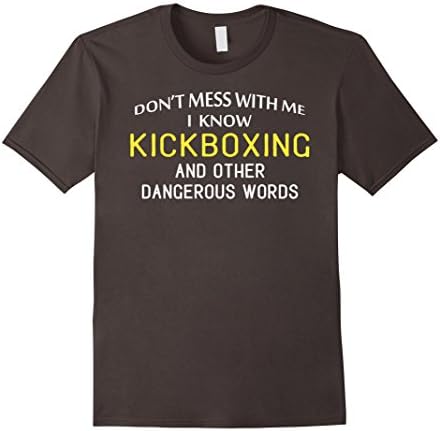 Mens Kickboxing T-Shirt for Kickboxing Martial Arts Lovers XL Asphalt