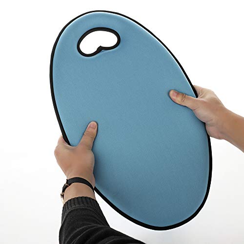 ASSR Comfort Kneeling Pad - Two Layer Memory Foam - Lightweight - Built-in Carrying Handle for Garden, Bathtub, Yoga, Cleaning, Work, Prayer (Blue) - Thumbnail 5