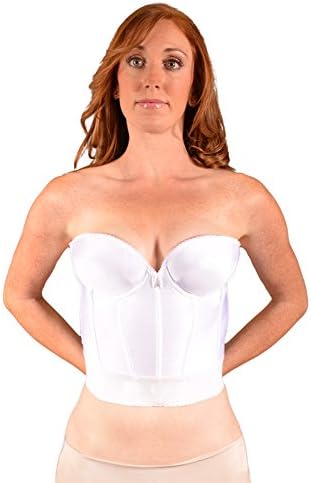 Low Back Backless Bra for Wedding Dress, Prom or Evening Dresses in Smooth Satin