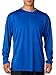 A4 Mens Cooling Performance Long Sleeve Crew, Large, Royal