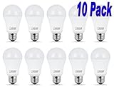 FEIT 9w LED Light Bulbs, 60w Equivalent, 800 Lumens Natural Day Light 5000K, 10 Pack