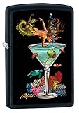 Zippo Lighter: Mermaid and Martini by Rick Rietveld