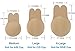 Women Adhesive Strapless Breast Lift Nipplecovers Sticky Invisible Backless Bra (X-Large(Suits for DD/E Cup), Beige)