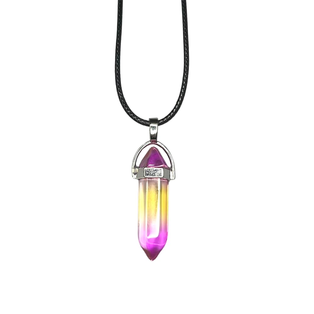 VIE Double Point Pencil Pendant, Black String ((Colour B))