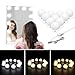 Nicewell Vanity Mirror Lights Adjustable Dimmable 3 Colors 10 LED Hollywood Style Makeup Kit USB Power Supply Plug DIY for Dressing Table Bathroom Wall Mirror Lighting (Mirror not Included)