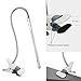 Topwell LED Eye-Care Clip Desk Lamp,Flexible Sturdy Gooseneck Desk Light,3 Modes Dimmable Table Lamp,6W,360°USB Light+a Adapter(Included),for Reading,Study,in College,Domitory,Bedroom(White)