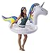 BigMouth Inc. Gigantic Unicorn Pool Float with Sparkles Inside, Funny Inflatable Vinyl Summer Pool or Beach Toy, Patch Kit Included