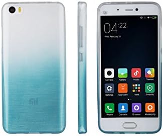 Xcessor Transition Color Flexible TPU Case for Xiaomi Mi 5. With Gradient Silk Thread Texture. Transparent / Light Blue