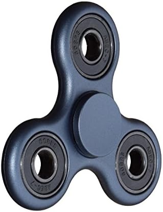 Fidget Spinner Toy Stress Reducer Portable Tri-Spinner Inner Peace Finger Toy Drop Test, Mute Bearing (Navy Blue)