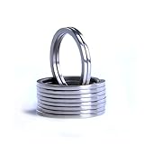 BANG TI Titanium 1.25"/32mm Heavy Duty Key Rings Durable Tight Split (Pack of 5)