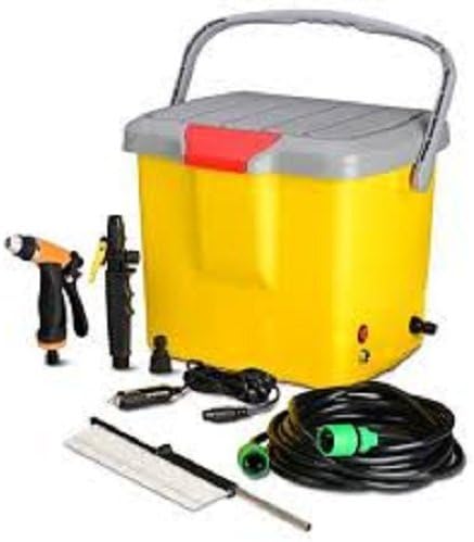 Limra Easy to operate Portable 12 V Mini High pressure Car Washer Kit Jet Spray with 16 L Tank