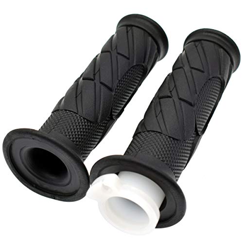 Royitay 7/8 Inch 22mm Twist Throttle Accelerator Handle Grips and 75" Long Throttle Cable With ON OFF Switch Set for 33cc 43cc 49cc Zooma Stand Up Gas Scooter