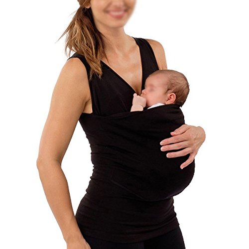 Mily Kangaroo Care T-Shirts Baby Care Soothing and Breastfeeding Baby
Carrier Wrap Top For Dad and Mom