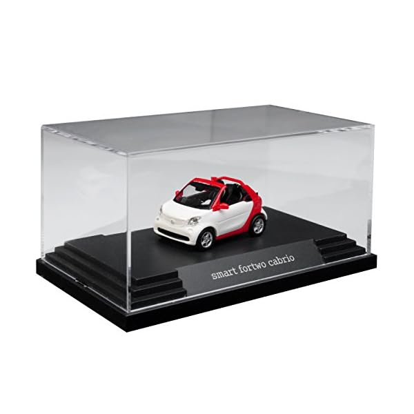 Busch Defekte Vitrine Smart ForTwo Cabrio A453 Weiss mit Rot Ab 2015 H0 1/87 Modell Auto – Bild 4