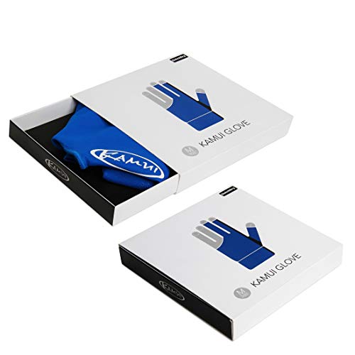 KAMUI Billiard Glove - Quickdry - for Left Hand - Blue (XS) - Thumbnail 4
