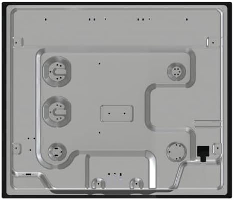 Hisense gg633b - placa a gás natural, 3 zonas, 60 cm, grelha em ferro fundido e vidro temperado preto, autoignição integrada nos comandos, segurança gasstop, fácil limpeza