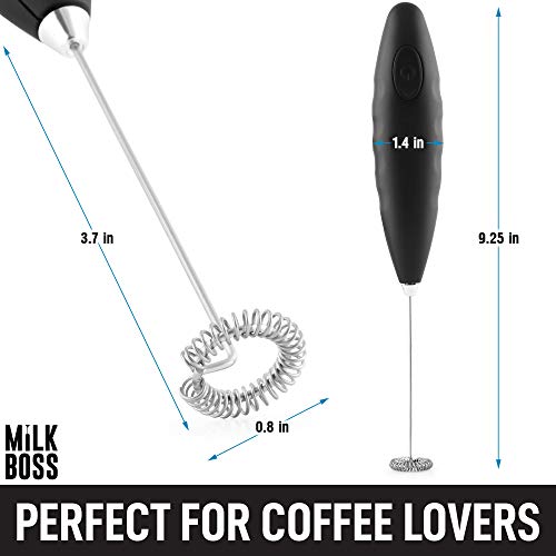 Milk Boss Milk Frother for Coffee Comfort Grip Matcha Whisk