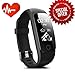 Fitness Tracker, DRILLPRO ID107Plus HR Fitness watches , IP67 Waterproof 0.96''OLED Touchscreen Bluetooth Activity Tracker - Heart Rate Measurement / 14 Sports Mode / Breathing Guidance