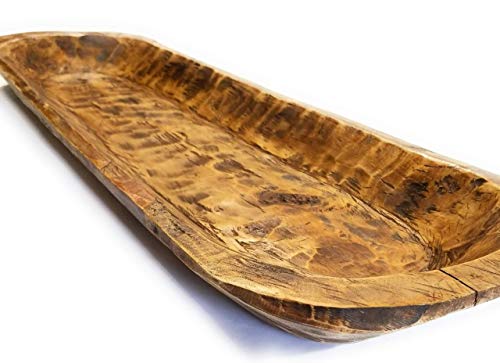 Extra Large Wood Dough Bowl- Extra Long Wood Decorative Bowl- The Big Bend